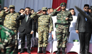 Bupati Humbang Hasundutan Hadiri Peringatan HUT ke-80 TNI di Medan